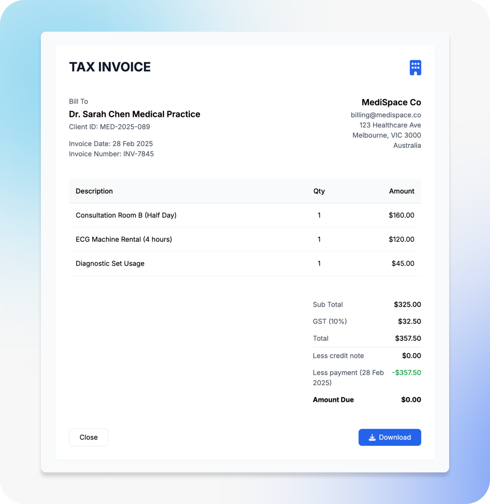 hamlet tax invoice